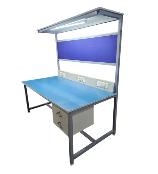 ESD workstation table for electronics assembly and electrostatic discharge control by Static Automation